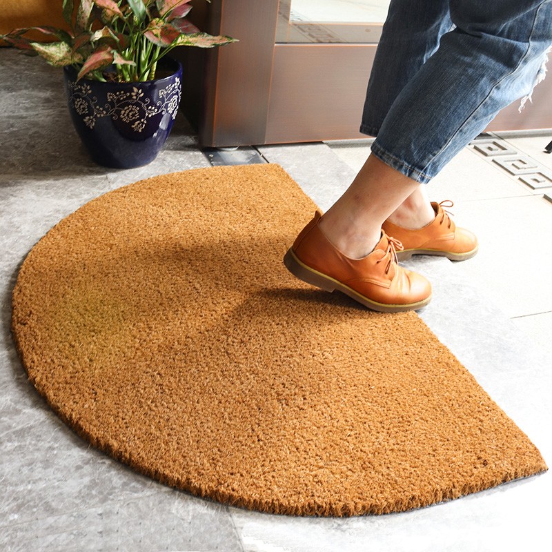 Alfombras de bienvenida de coco para la puerta de entrada